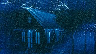 Very Heavy Rain on Metal Roof \u0026 Thunder Sounds for Sleeping | Deep Restful Nights