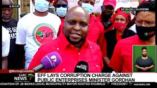 EFF lays corruption charge against Public Enterprises Minister Pravin Gordhan