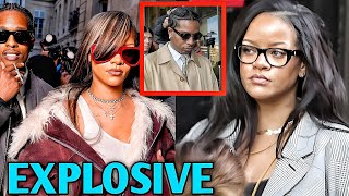 Rihanna Turns Heads In Splendid Attire As She Leaves Court After Supporting A$AP Rocky