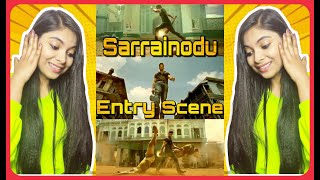 Sarrainodu || Entry Scene Reaction || Allu Arjun reaction | South Action Scenes || PRAGATI PAL