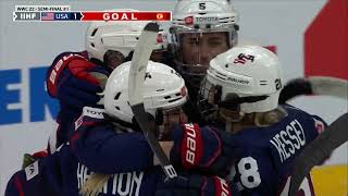 2022 Women's Worlds | U.S. Moves To Gold Medal Game With Win Over Czechia