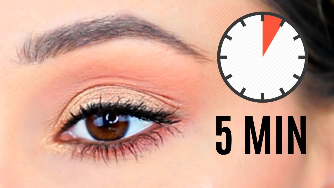 Easy 5 Minute Eye Makeup For Work School Everyday Using Drugstore