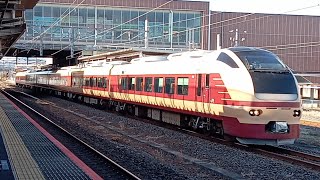 【復路】JR東日本E653系カツK70編成(国鉄色) 臨時特急水戸偕楽園川越号川越行き 石岡駅通過