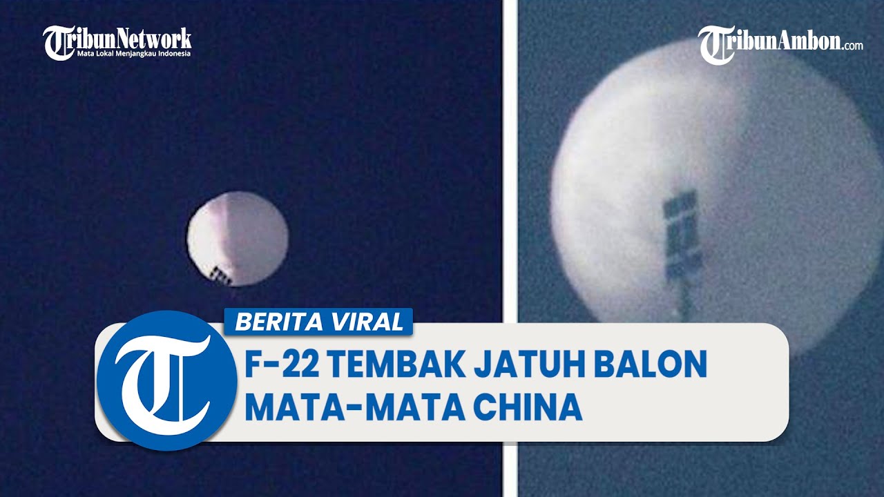 Detik-detik Jet Tempur F-22 Tembak Jatuh Balon Mata-mata China Di ...