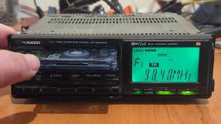 Pioneer KEH-9000RDS Car Hifi 1990 after belt replace