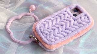 (audio)🙄Making a Phone Case Using a Knitted Thread