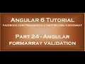 Angular formarray validation