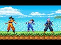 Sonic the Hedgehog VS Dragon Ball Z - Sonic Shadow Silver vs Goku Vegeta Trunks