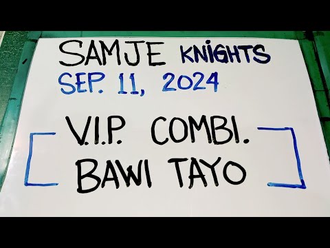 BAWI TAYO VIP COMBI SWERTRES LOTTO SEPTEMBER 11, 2024