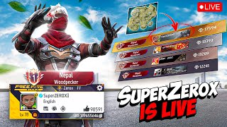 SuperZEROX is Live❗️ Top 1 Woodpecker Player🔥 Garena Freefire