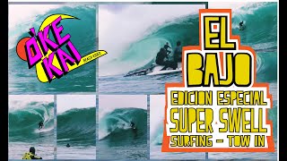 El BAJO IQUIQUE  Super Swell SURFING - Tow In