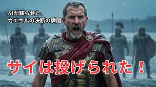 カエサルの運命の選択！ルビコン川を渡るか、退くか、あなたならどうする？【歴史・AI動画】