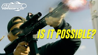 Can You Play Airsoft With REAL GUNS? | Airsoft GI