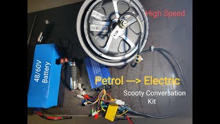 Electric Scooter Conversation Kit | 48V/60V | Powerful Motor | 1000W,1200W,1500W..