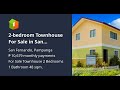 2-bedroom Townhouse For Sale in San Fernando Pampanga