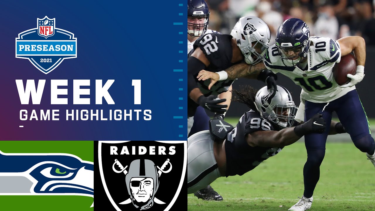 Seattle Seahawks Vs. Las Vegas Raiders | Preseason Week 1 2021 NFL Game ...