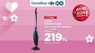 Arzum AR4086 Pronto 2'si 1 Arada Dik Süpürge 369,90 TL Yerine 219 TL