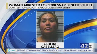 Jones County woman arrested for $70K SNAP benefits theft