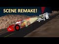 Sheriff and McQueen Chase into Radiator Springs! - Sketchup Animation