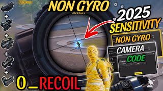 Non Gyro No Recoil sensitivity ✅❌ | Best NON GYRO SENSITIVITY SETTINGS BGMI / PUBG 🔥|| copy \u0026 used ✅