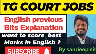 TS COURT JOBS ENGLISH CLASSES IN TELUGU | FREE ENGLISH CLASSES | COURT EXAMS PREVIOUS QUESTIONS