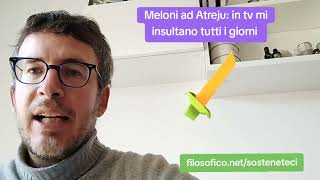 DIEGO FUSARO: Meloni ad Atreju: in TV mi insultano tutti i giorni...