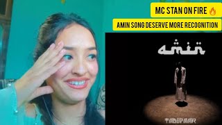 MC STAN - AMIN | TADIPAAR | (REACTION VIDEO)