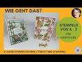 DIY Wie geht das? Kurz & knackig Drei Lagen Technik Anleitung Stampin' Up!