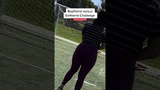 Boyfriend vs Girlfriend Football Challenge #shorts