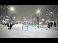 Heavy Snowfall in Helsinki, Finland ❄️☃️🌨️ 18 January 2024