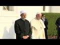 pope francis visits the grand mosque in abu dhabi