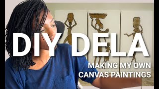 DIY DISASTER? DECORATING MY HOME WITH DIY CANVAS PAINTINGS | Relieving My Stress