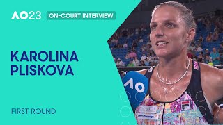 Karolina Pliskova On-Court Interview | Australian Open 2023 First Round