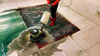 Sweet color cute pattern BIG carpet cleaning satisfying ASMR