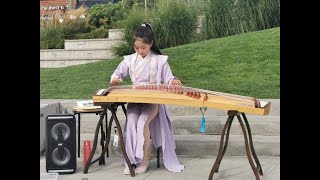 风中演绎  【刀剑如梦】 QINQIN GUZHENG 七月琴音