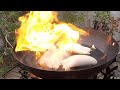 FIRE Cooking Stuffed Squid! Fish Tucker Man Feeds the Family