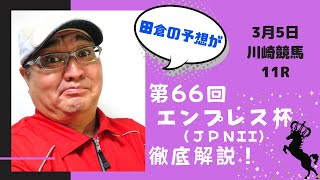 【田倉の予想】3月5日川崎競馬・11R  第66回 エンプレス杯（ＪｐｎII）徹底解説！