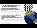 oceanography ocean temperature salinity u0026 density