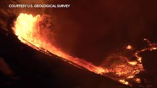 [RAW] New Kilauea volcano eruption at Halemaumau Crater