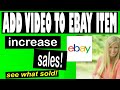 How To Add Video To An Ebay Listing To Help Increase Sales | Embed Video w/out Active Content #ebay