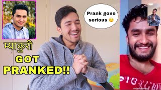 म्याकुरी Got PRANKED !!! | sandip karki ft @ThePkVines  Pawan Khatiwada