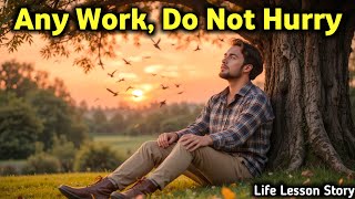 Any Work, Do Not Hurry | Power of Patience | Life Lessons | Motivational Story | Life–Changing Story