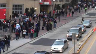 Crowd outside of the EpiCentre during CIAA 2010 in Charlotte