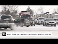 more than 260 crashes on calgary roads tuesday