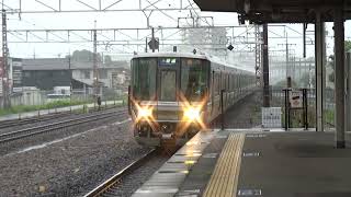 【普通到着＆発車！】琵琶湖線 223系2000番台 普通網干行き 守山駅