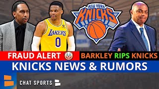 Stephen A. Smith WANTS Knicks To Trade For Russell Westbrook + Charles Barkley RIPS Knicks