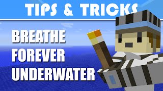 Minecraft Tips & Tricks - Breathe Forever Underwater