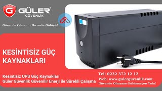 Kesintisiz UPS Güç Kaynakları Güler Güvenlik Güvenilir Enerji ile Sürekli Çalışma