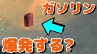 【荒野行動】炎の中にガソリン置いたら爆発するの？初心者が素朴な疑問を検証するだけの動画！