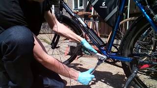 How to change crank arms on a homemade electric mountain bike